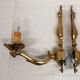 Pair of true bronze wall lamps