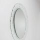 Murano Oval Glass Wall Mirror 1970s