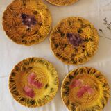 Set of 5 dessert plates in slip