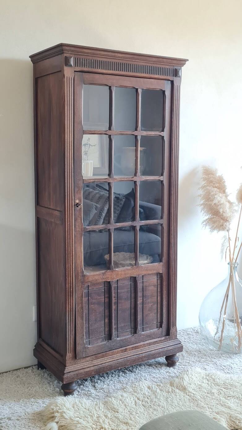 Glass-fronted Parisian wardrobe