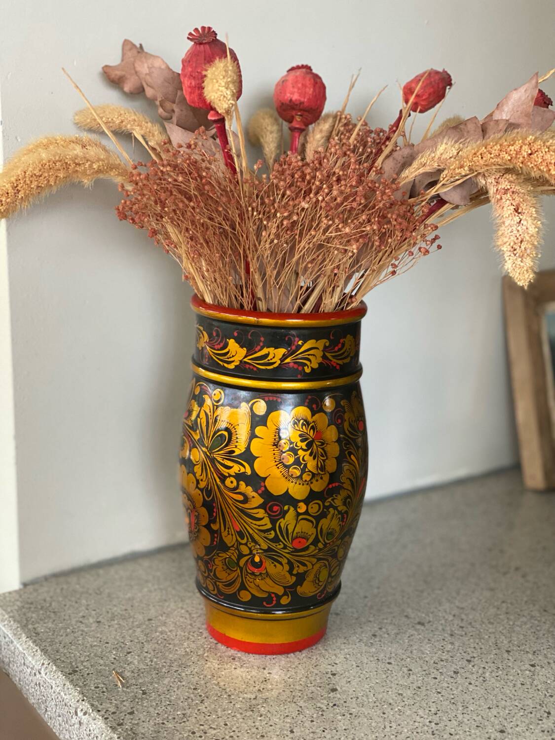 Hand painted vase