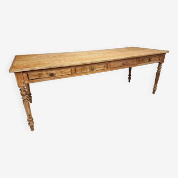 Table antique Table de monastère Table à manger française 80 x 226 cm