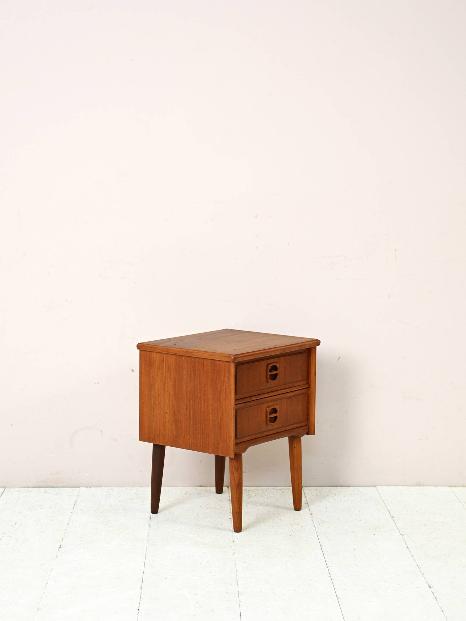Danish nightstand with drawers