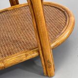 Vintage roasttan coffee table and glass top