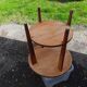 Gueridon vintage placage chêne