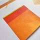 Orange minimalist geometric paint