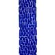 Klein blue Moroccan Berber hallway rug with reliefs