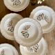 Set of 6 vintage Salins soup plates