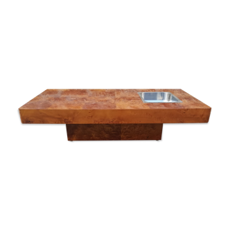 Coffee table from the 70s in elm