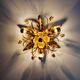 Italian ceiling light in gold-tone metal, 1970s