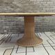 Dining table wood and rattan 1970