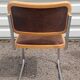 Series of 4 wooden chairs by Marcel in wood and fabric
