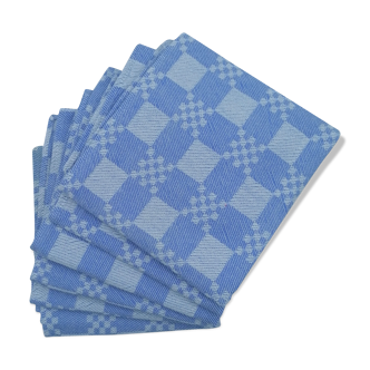 Six serviettes de table vintage