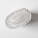 Mid-Century Iced Crystal Glass Vase: Peill & Putzler, Germany, 1960s