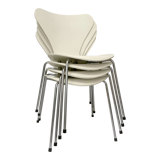 White Jacobsen chairs year 1989
