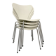 Chaises Jacobsen blanches année 1989