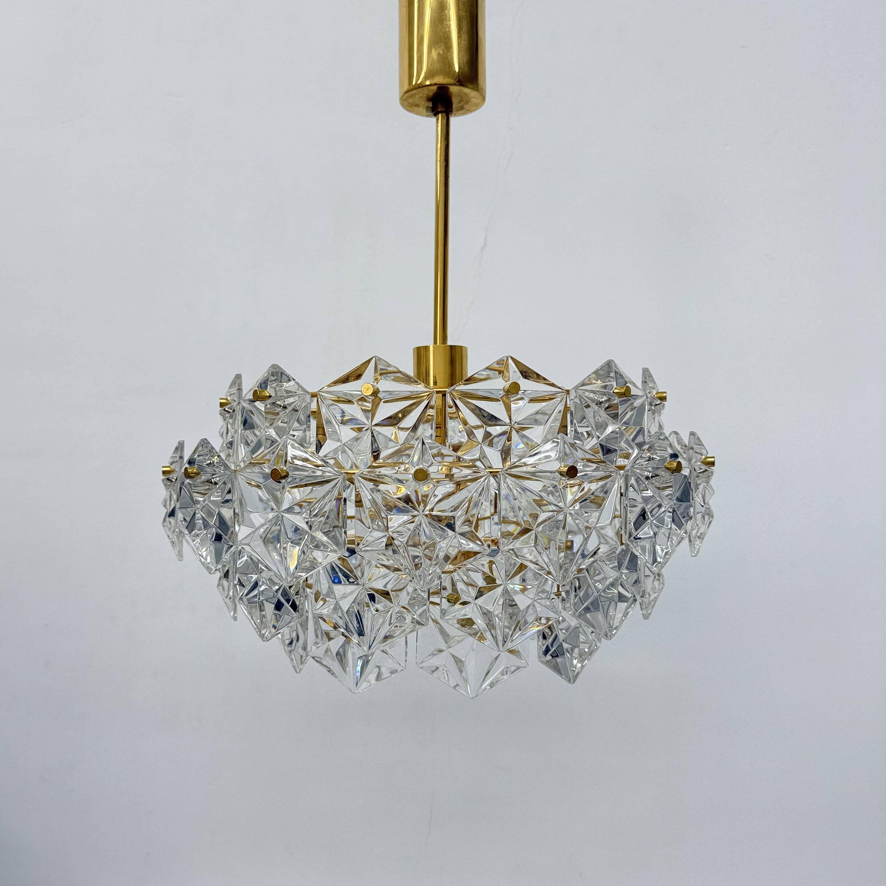 Kinkeldy chandelier with crystal , 1970s
