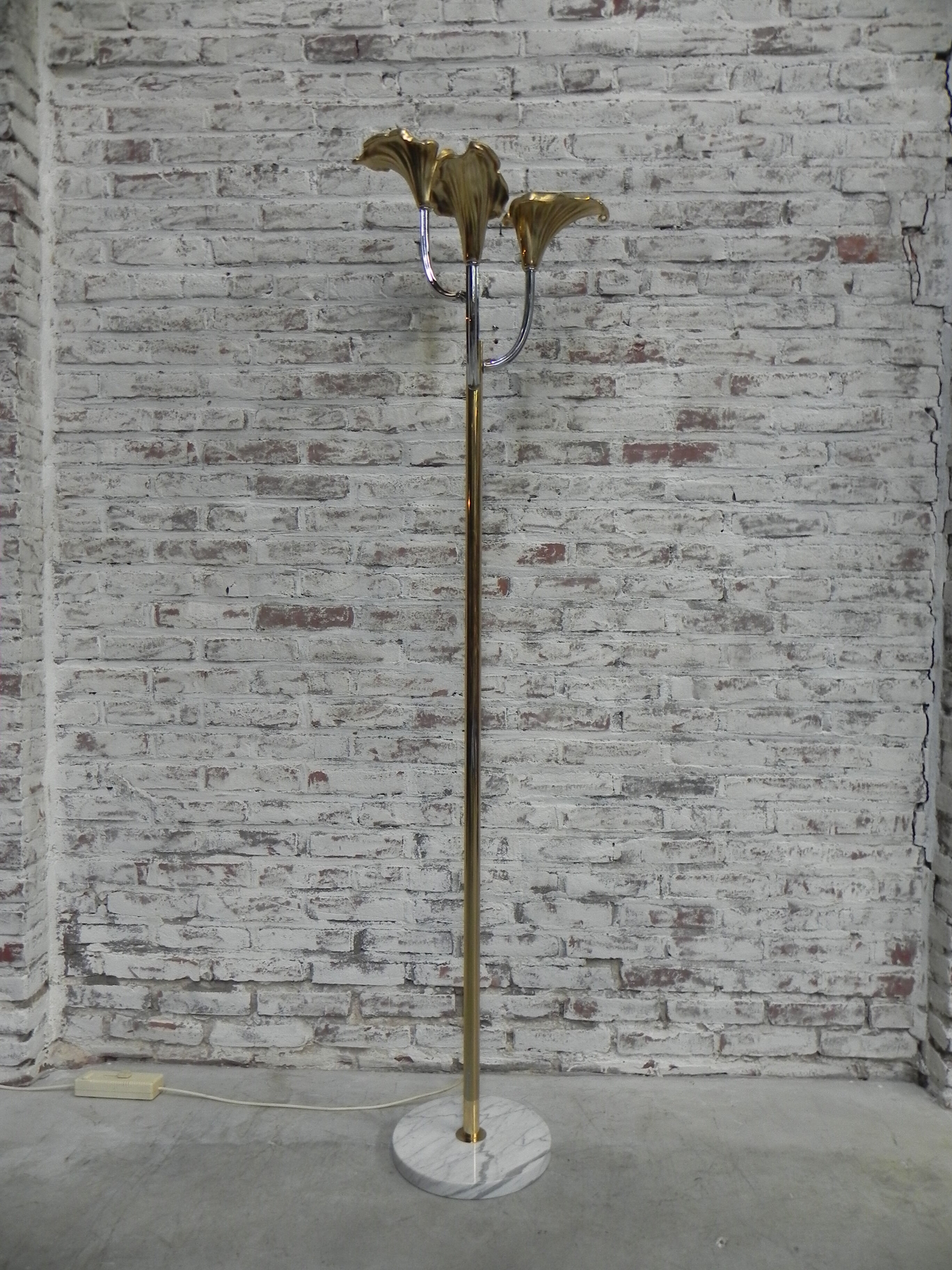 Standing Italian Calla lily floor lamp