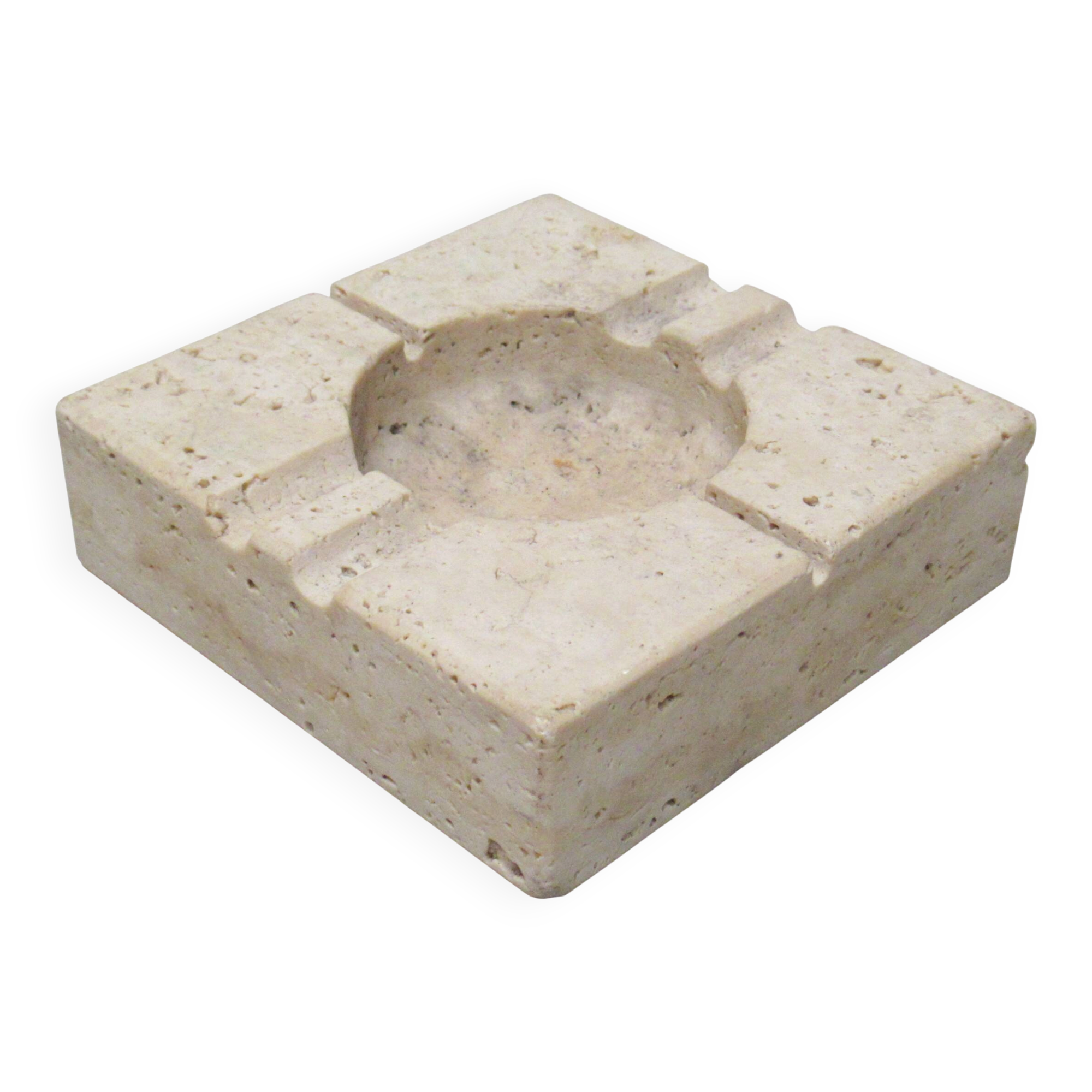 Travertine ashtray Fratelli Mannelli 1970