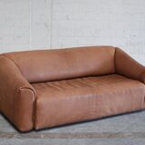 Sofa DS47 cognac leather brand De Sede
