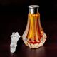 Orange sommerso perfume bottle, Murano glass, Italy, 1970s