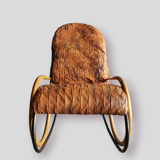 Vintage rocking chair design Paul Tuttle 70's