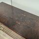 Chest of drawers with five drawers in wood and brass