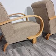 Art Deco Lounge Chairs from Jindřich Halabala, 1950s, Set of 2