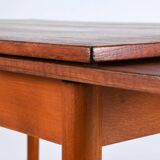 Scandinavian extendable teak dining table