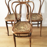 3 bistro chairs J&J Kohn, 1900