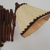 Scandinavian teak scissor lamp