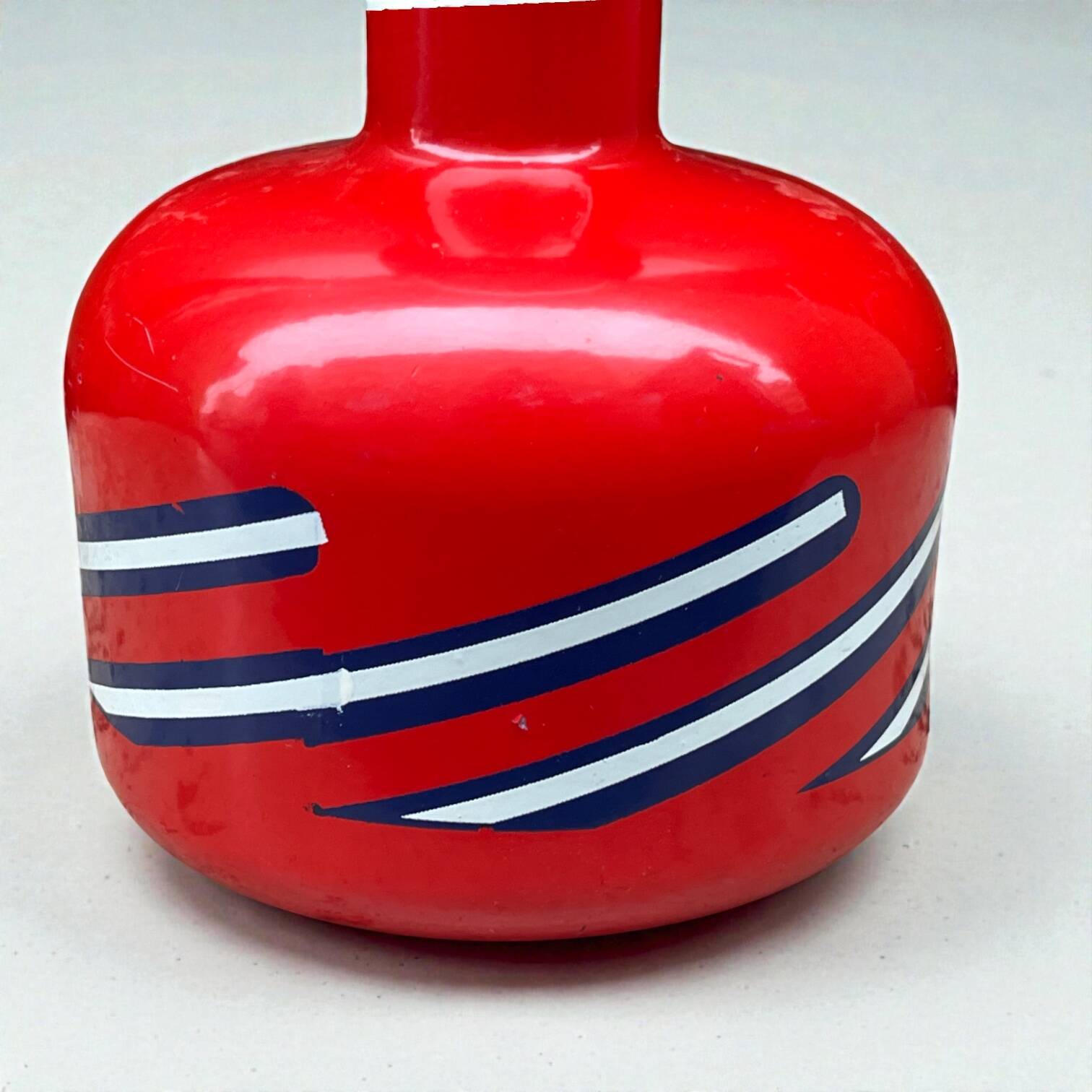 Bottle Lacryma Christi red Beccaro Italy 1970s Pop Art Space Age