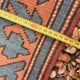 Antique Shirvan carpet, Caucasus 125x190, handmade wool, geometric tribal boho.