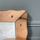 Large pink Venetian mirror