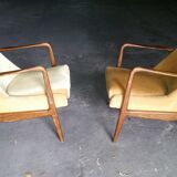 Chair of the 50s/60s vintage Recliner system