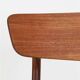 Set of 4 reupholstered Danish teak chairs, 1960s