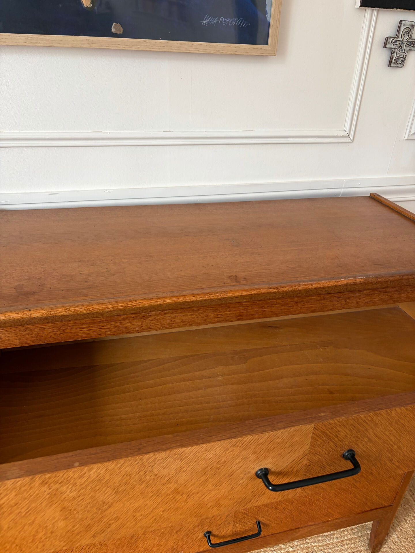 Commode en chêne années 50/60 vintage 