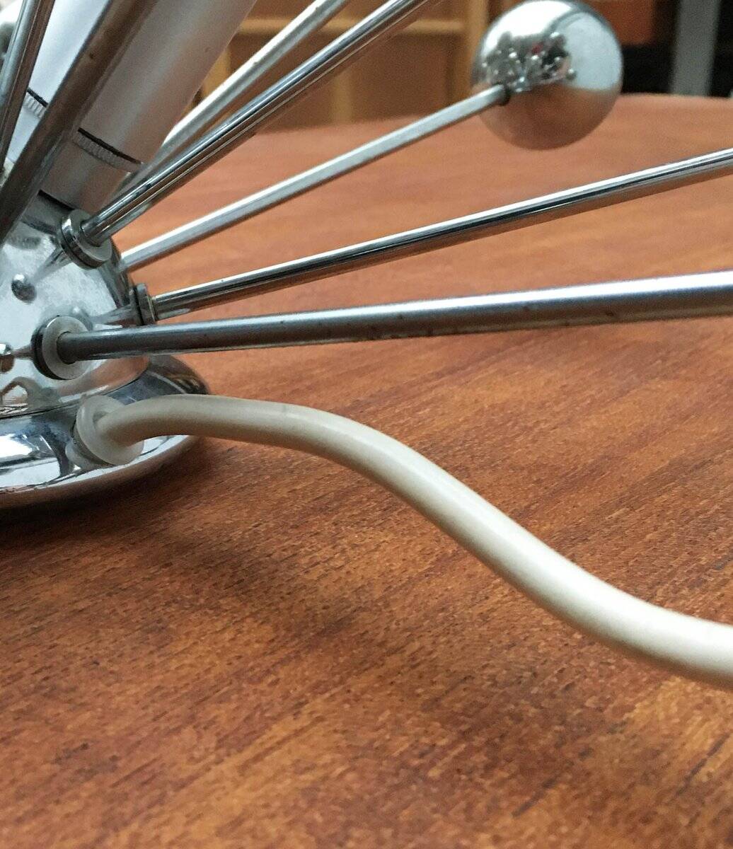 German atomic table lamp from the mid-century space age by Cosack.