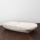 Brutalist free-form alabaster emptier