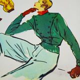 Affiche esquisse de mode années 40