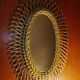 Miroir ovale en rotin 44 x 64 cm
