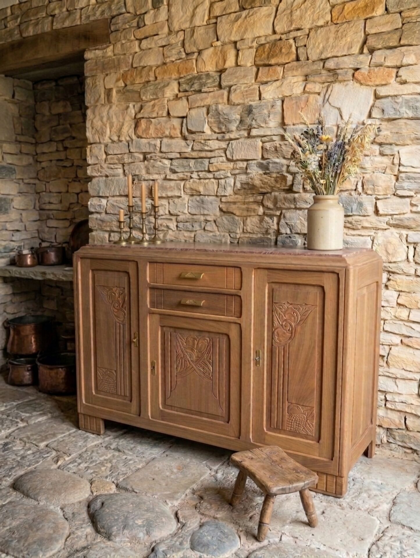 Art Deco walnut sideboard