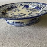 Plate with peedouche Creil & Montereau model Flora liseron