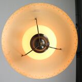 Opal glas pendant Bent Karlby for Lyfa 1950s Denmark