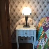 Lampe art deco pâte de verre signée Mulaty