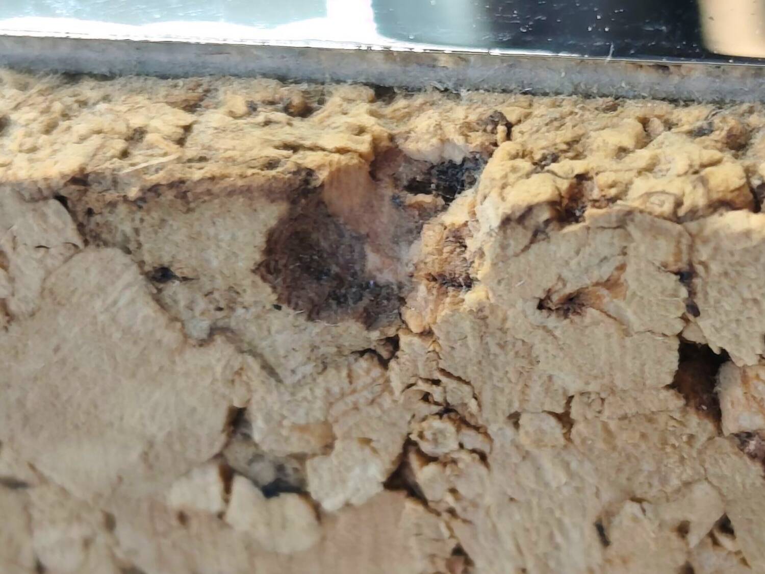 Vintage Modernist Table Lamp Base – Cork and Chrome Design — 1970s