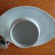White porcelain coquetier creil et montereau