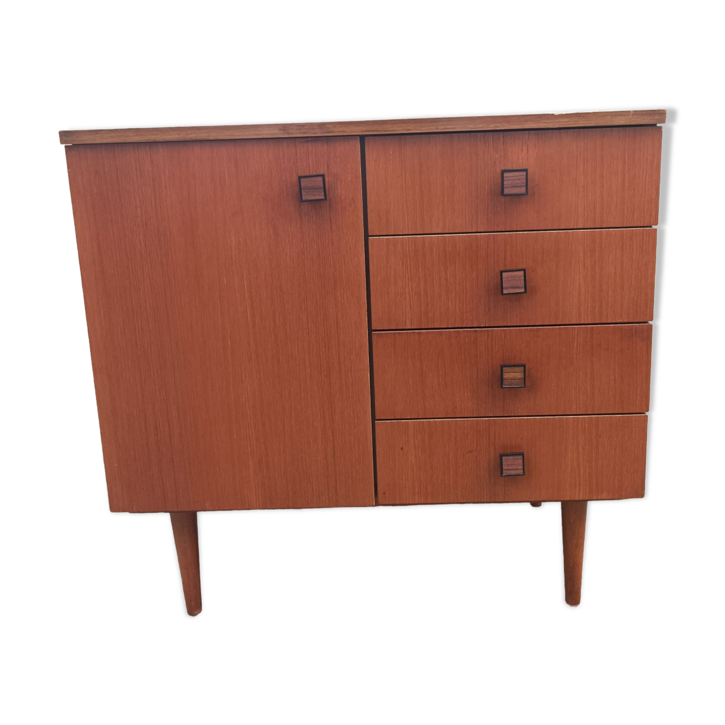 Meuble commode bois teck scandinave vintage