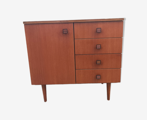 Meuble commode bois teck scandinave vintage