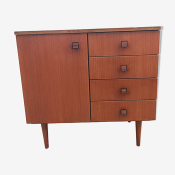 Old furniture chest of drawers wood vintage Scandinavian teak